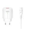 XO L112 ΦΟΡΤΙΣΤΗΣ, QC18W, 1 ΘΥΡΑ USB ΜΕ ΚΑΛΩΔΙΟ MICRO-USB, ΛΕΥΚΟΣ