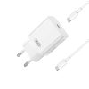 XO L126 ΦΟΡΤΙΣΤΗΣ PD20W, 1 ΘΥΡΑ, ΜΕ ΚΑΛΩΔΙΟ TYPE-C ΣΕ TYPE-C, ΛΕΥΚΟ